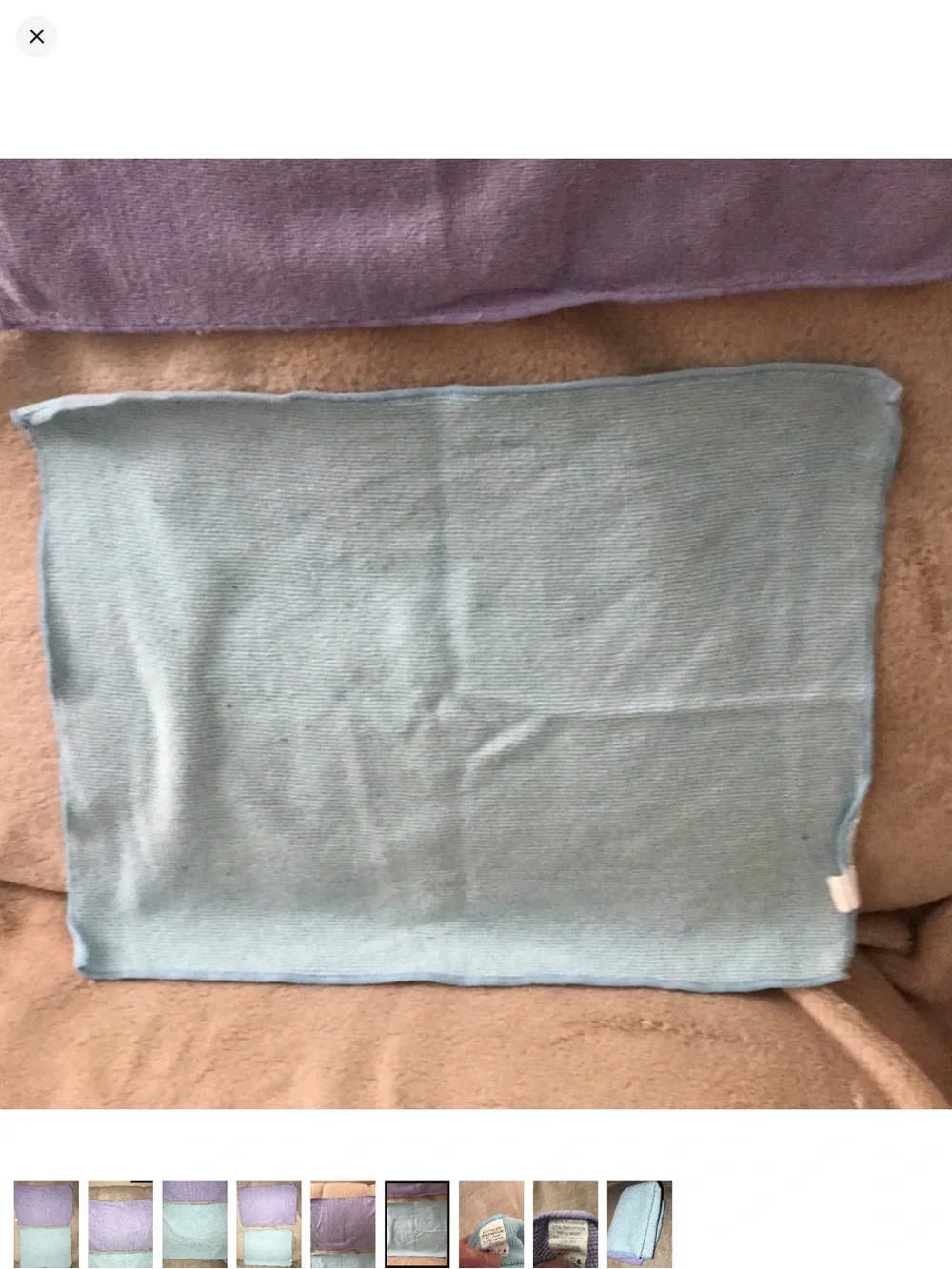 Set of two microfiber hand towels Lavender and Light Blue